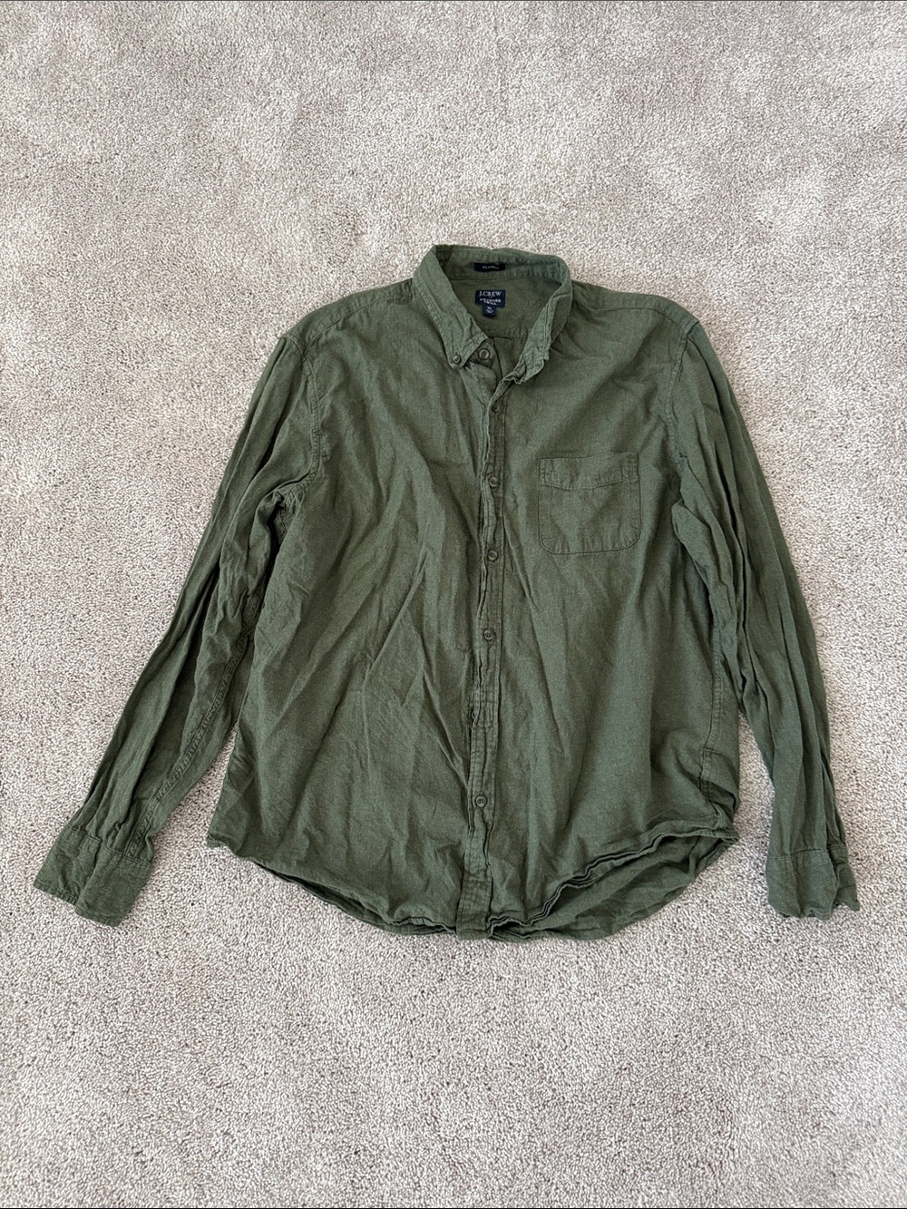 J. Crew - Long-Sleeve Button Down (Green)